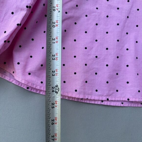 5 for $45 Talbots Top Blouse Shirt Size LP Pink Polka Dot - Picture 5 of 7